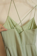 NEW Levkoff Pistachio Green Solid Sleeveless Maxi Dress | 8