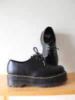 Dr. Martens Black 1461 Quad Platform Black Shoes | Size 8M/9L