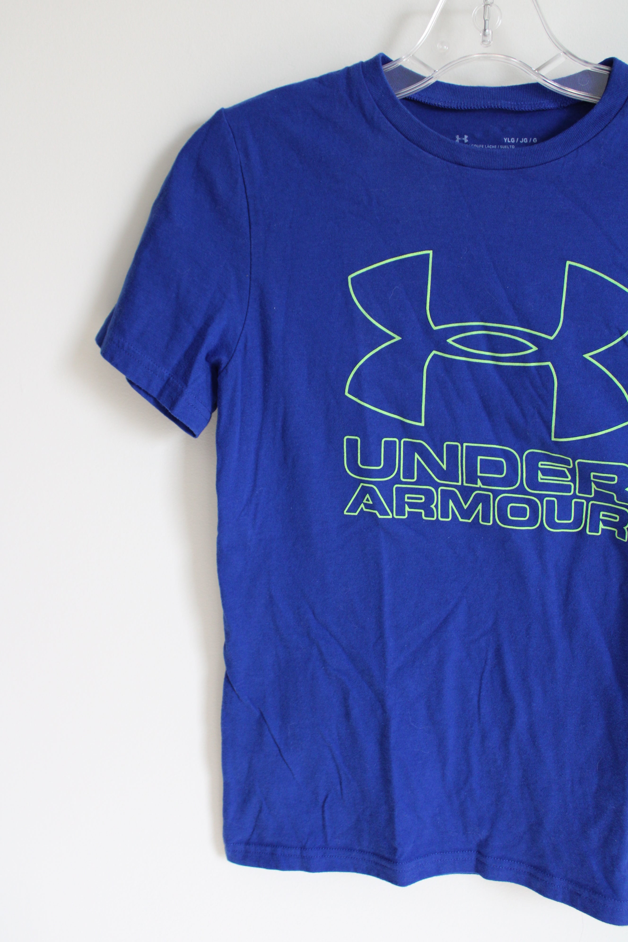 Under Armour Blue Logo Shirt | Youth L (14/16)