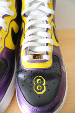 Nike Air Force 1 Kobe & Gigi Bryant Custom Hand Painted High Top Sneakers | Size 9