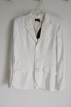 NEW Ralph Lauren Polo White Linen Blazer | 4/4 Petite