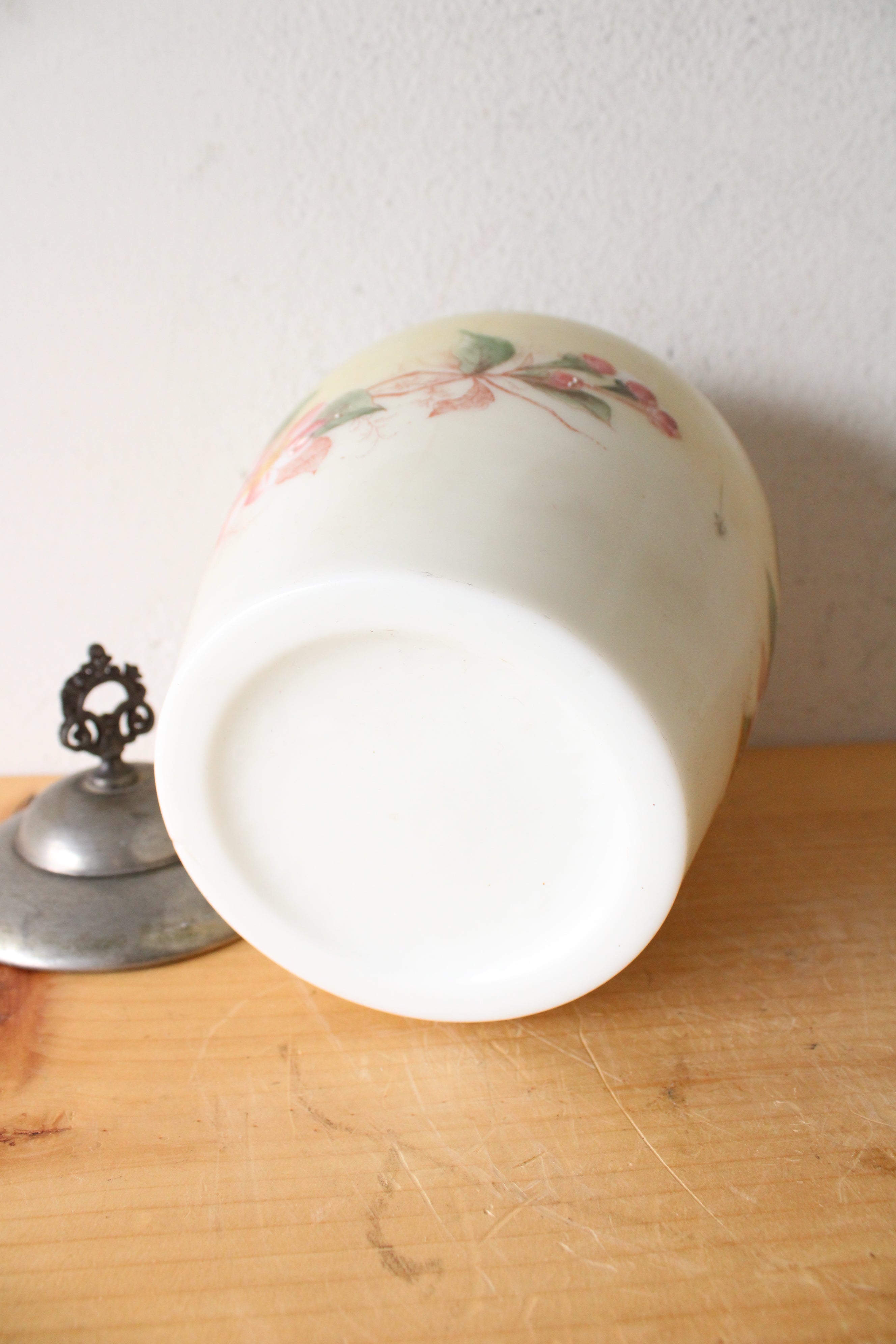 Vintage A.J. Hall Floral Biscuit Jar