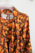 Rare Editions Brown Pumpkin Dress & Scarf | Youth 10