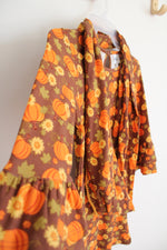 Rare Editions Brown Pumpkin Dress & Scarf | Youth 10