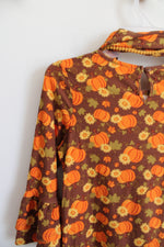 Rare Editions Brown Pumpkin Dress & Scarf | Youth 10
