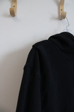 Nike Boxy Fit Black Thick Cotton Hoodie | S
