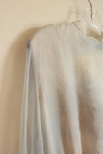 NEW Oscar De La Renta Ivory Multi Floral Print Long Sleeve Button Down Maxi Dress with Beige Camisole | 10