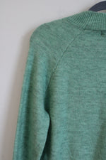 NEW Francesca's Green Knit Crop Sweater | M