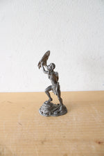 The Tutor Mint Native Americans Sioux Warrior 1869 Pewter Figurine