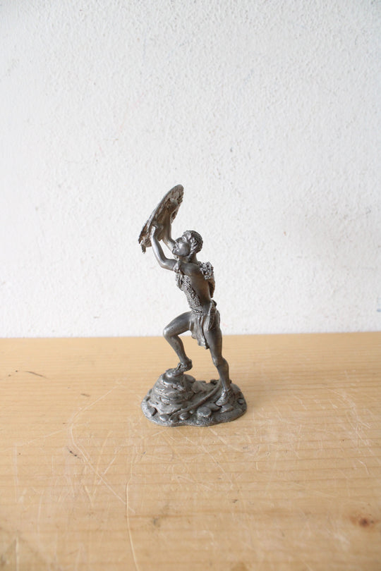 The Tutor Mint Native Americans Sioux Warrior 1869 Pewter Figurine