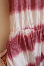 NEW Old Navy Pink and White Tie- Dye Short Sleeve Midi Dress | M