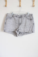 Old Navy High Rise O.G. Straight Gray Denim Shorts | 20