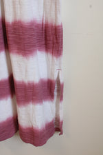 NEW Old Navy Pink and White Tie- Dye Short Sleeve Midi Dress | M