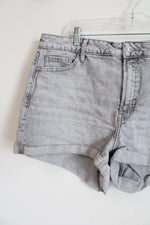 Old Navy High Rise O.G. Straight Gray Denim Shorts | 20