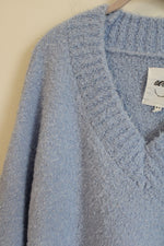 Aerie Light Blue Knit Oversized Sweater | M