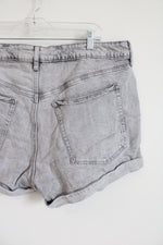 Old Navy High Rise O.G. Straight Gray Denim Shorts | 20