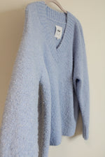 Aerie Light Blue Knit Oversized Sweater | M