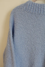 Aerie Light Blue Knit Oversized Sweater | M