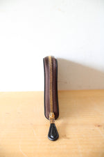 Coach Signature Brown Medium ID Corner Zip Wallet