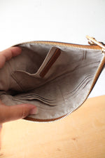 Michael Kors White & Brown Wristlet