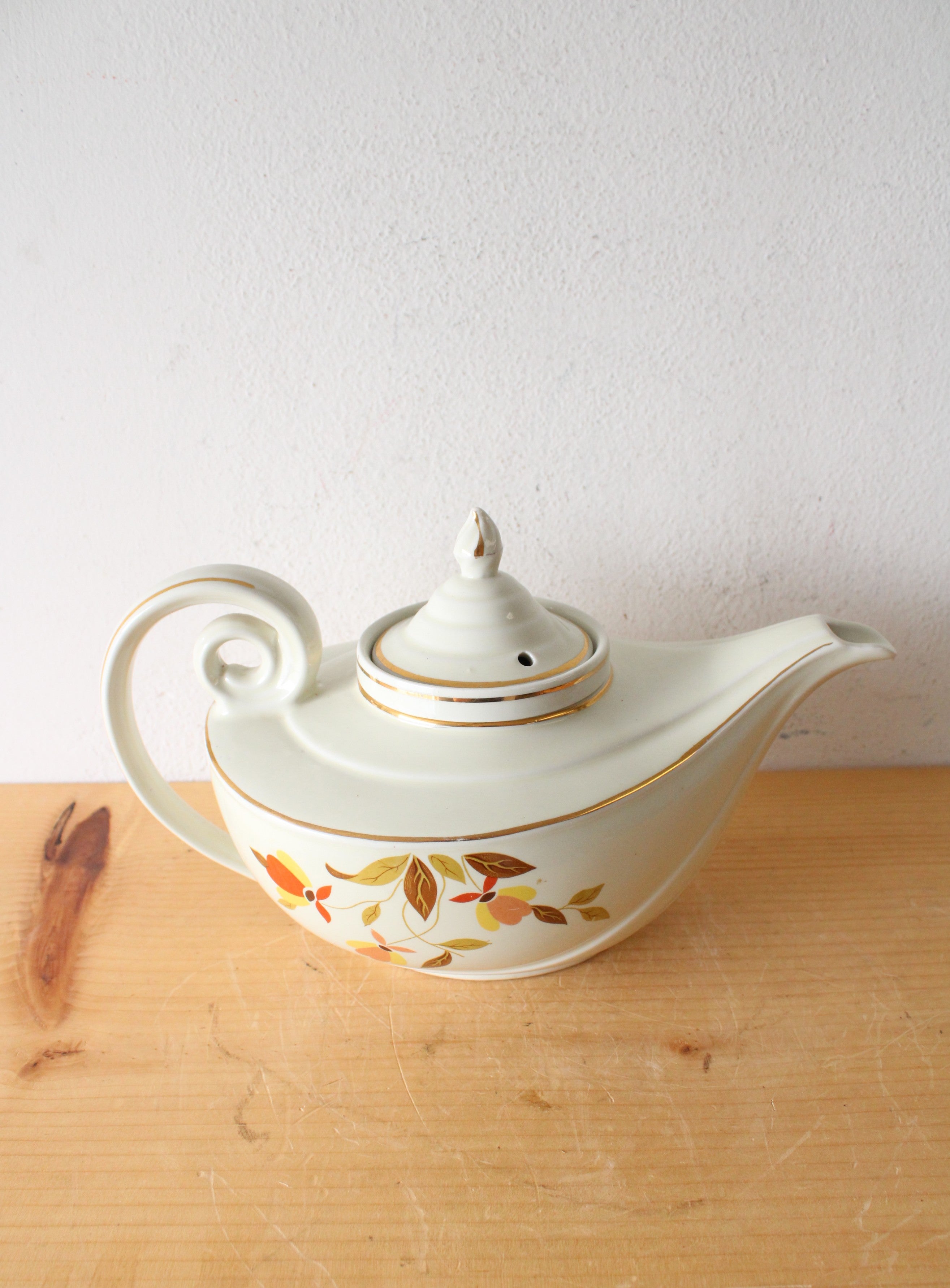 Hall's Superior Autumn Leaf Aladdin Infuser Teapot