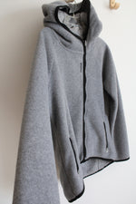 Reebok Gray Fleece Zip Up Hoodie | M