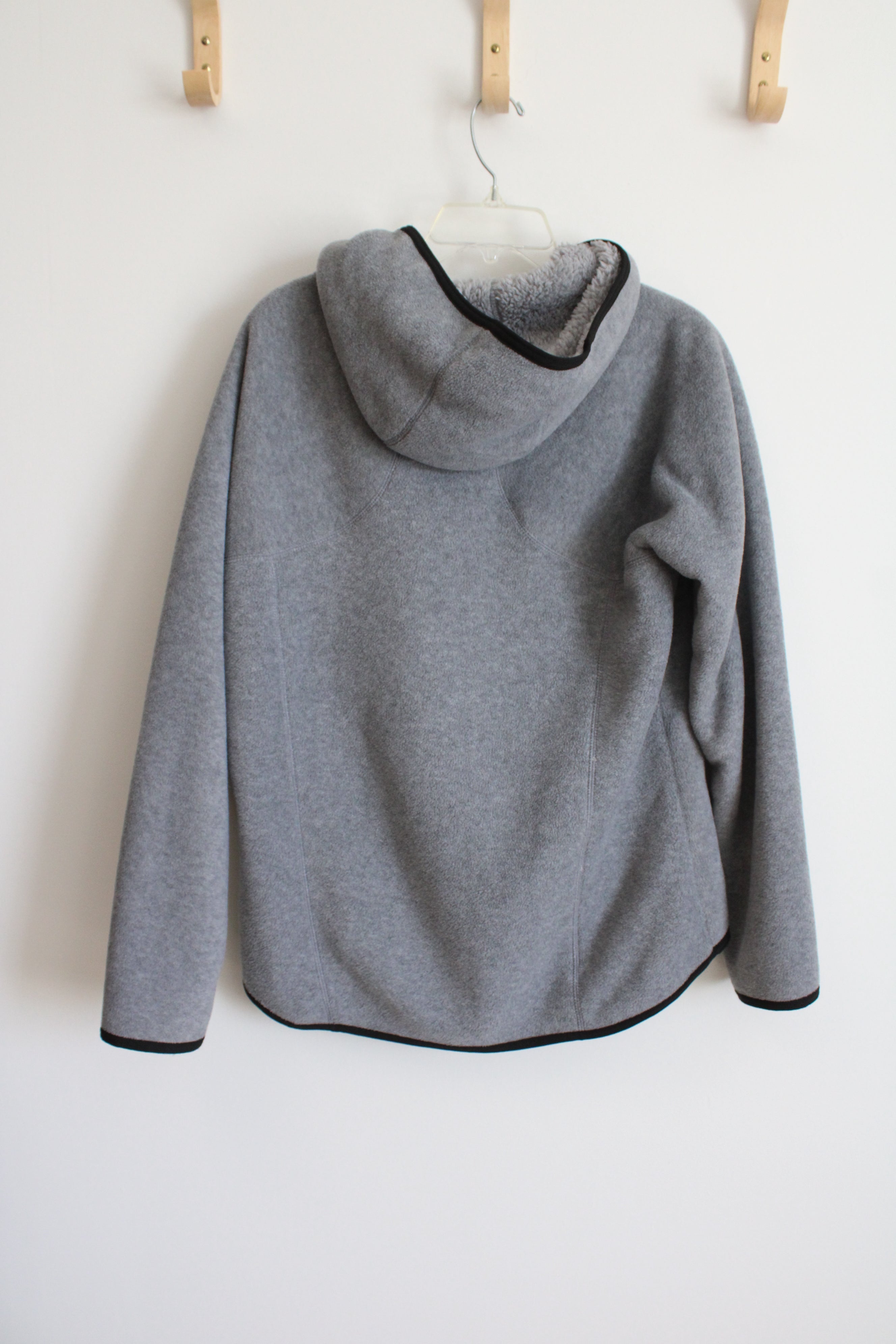 Reebok Gray Fleece Zip Up Hoodie | M