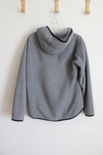 Reebok Gray Fleece Zip Up Hoodie | M