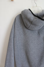 Reebok Gray Fleece Zip Up Hoodie | M