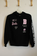 Barbie Black and Pink Quoted Hoodie | M