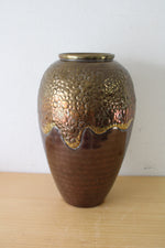 Brass Hammered Vase