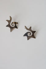 Sterling Silver Western Style Stud Earrings