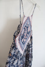 American Eagle Blue & Pink Patterned Boho Dress | L