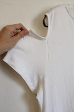 NEW Express One Eleven White Cut Out Short Sleeve Top | XL