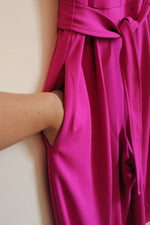 NEW Marc New York Magenta Pink Sleeveless Belted Jumpsuit | 14