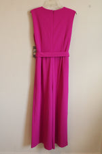 NEW Marc New York Magenta Pink Sleeveless Belted Jumpsuit | 14
