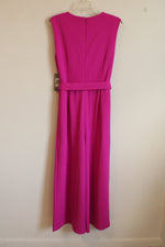 NEW Marc New York Magenta Pink Sleeveless Belted Jumpsuit | 14