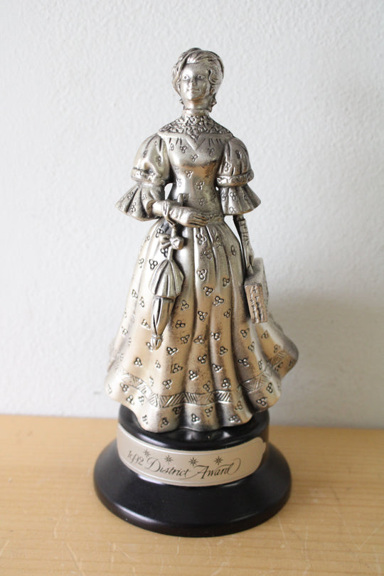 Vintage Heavy Metal Avon Service 1992 District Award Trophy
