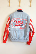Classics By Classic Football Shirts Vintage World Cup USA Bomber Jacket | L