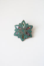 Abalone & Sterling Silver Medallion Pin/Pendant