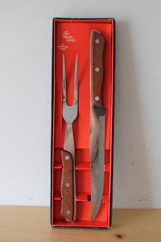 The Master Carver By Frontier Forge Carving Fork & Knife Set