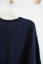 Vintage Beylerian Blue Purple Wool Mohair Blend Sweater | XL