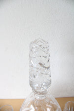 Etched Crystal Decanter & Glass Set