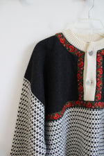 Vintage Nordstrikk Fair Isle Wool Sweater | L