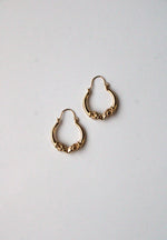 Ram's Head 14K GF Hoop Earrings