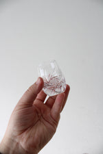 Etched Crystal Decanter & Glass Set
