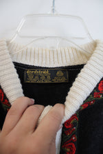 Vintage Nordstrikk Fair Isle Wool Sweater | L