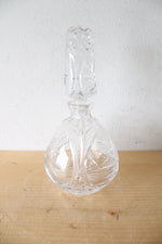 Etched Crystal Decanter & Glass Set