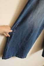 Light and Dark Contrast Wide Legged Jeans | 2XL