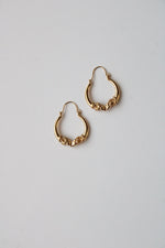 Ram's Head 14K GF Hoop Earrings